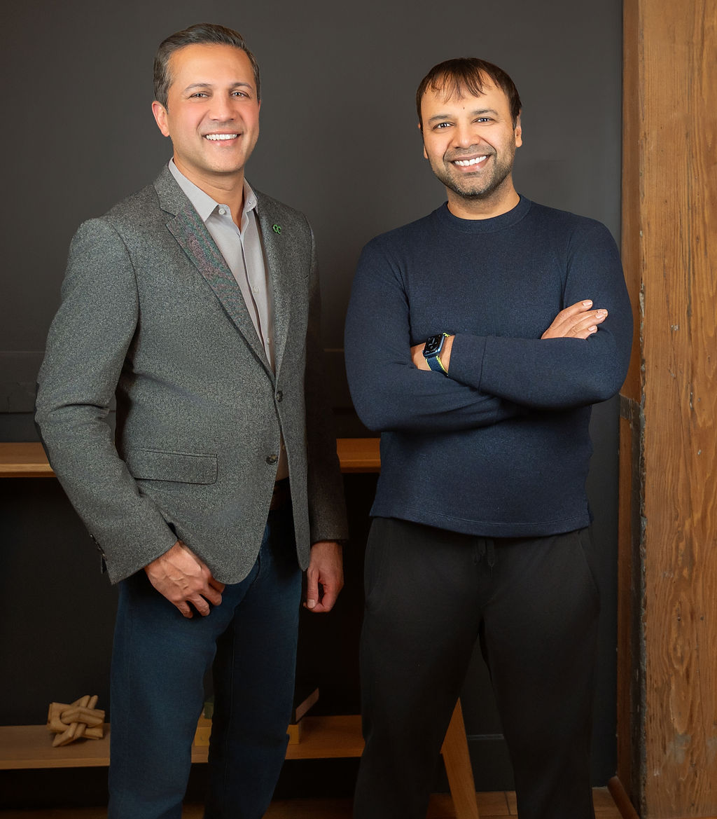 Outcome co-founders Prasan Kale and Sid Jain